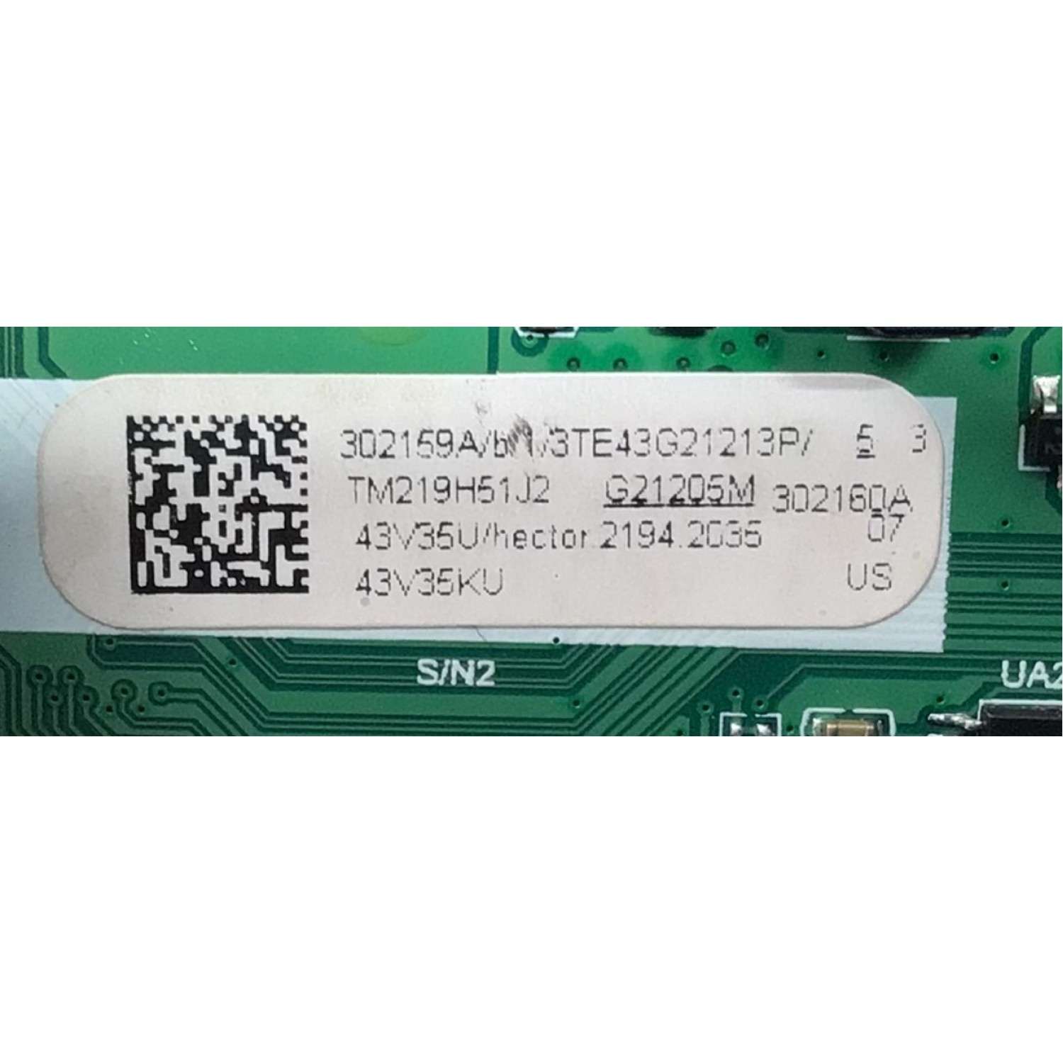MAIN FUENTE (COMBO) PARA TV TOSHIBA·FIRE TV FHD / NUMERO DE PARTE 302159 / TPD.MT9021T.PB705 / 302160 / 43V35U / PANEL JHD425X1F52-T0L1K1\S0\GM\ROH / DISPLAY T430HVN01.2 / MODELO 43V35KU 43V35U - Imagen 3